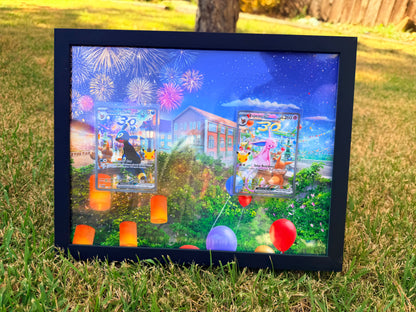 Umbreon & Espeon Promos 30th Anniversary Celebrations 8.5 x 11" Display Frame