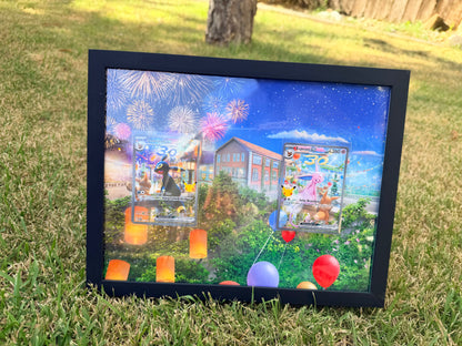 Umbreon & Espeon Promos 30th Anniversary Celebrations 8.5 x 11" Display Frame