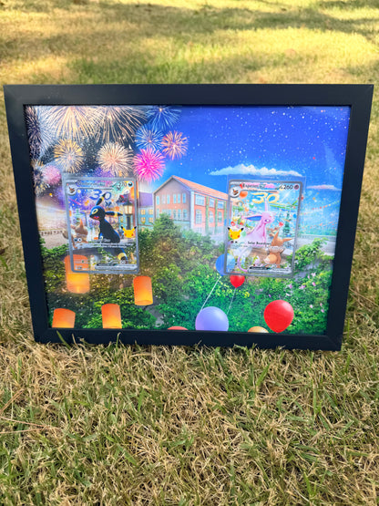 Umbreon & Espeon Promos 30th Anniversary Celebrations 8.5 x 11" Display Frame