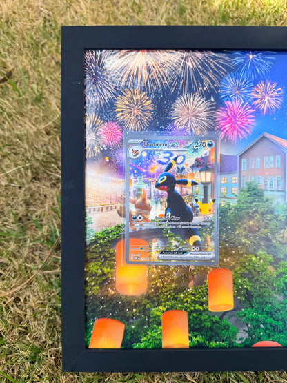 Umbreon & Espeon Promos 30th Anniversary Celebrations 8.5 x 11" Display Frame