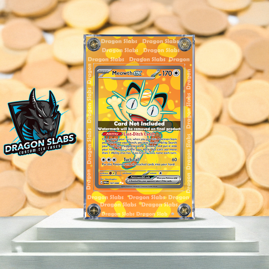 Pokemon Meowth EX 107/088 Perfect Order Extended Artwork Case