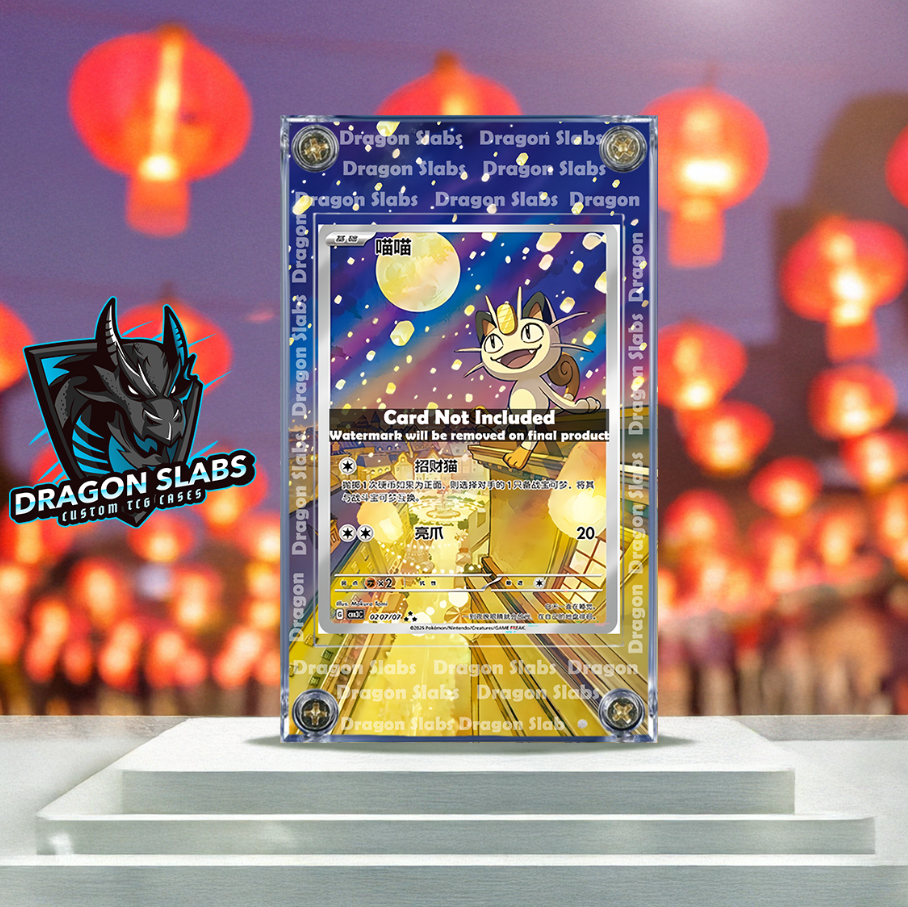 Pokemon Meowth S-Chinese Gem Pack Vol.3 CBB3C 02 07 Exclusive Extended Artwork Case