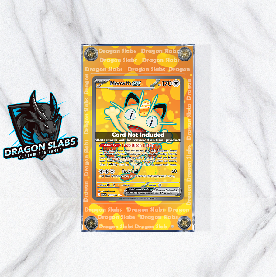 Pokemon Meowth EX 107/088 Perfect Order Extended Artwork Case