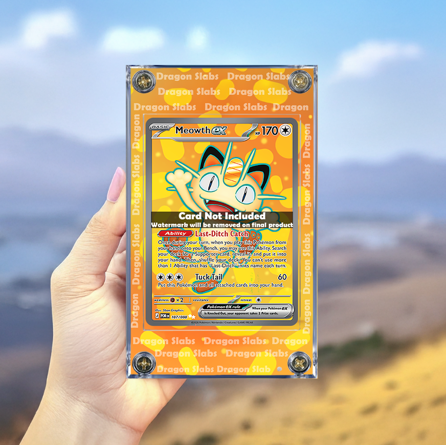 Pokemon Meowth EX 107/088 Perfect Order Extended Artwork Case