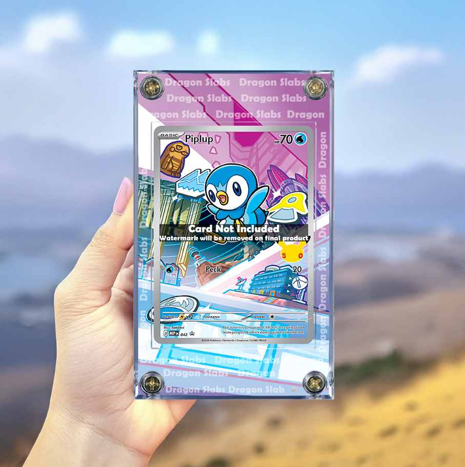 x3 Pokemon Turtwig Chimchar Piplup First Partner Promo Extended Artwork Cases
