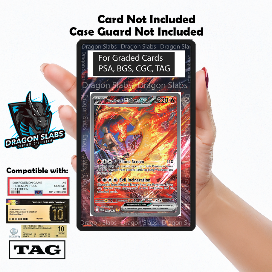 Team Rocket's Moltres EX 229/182 Destined Rivals PSA bgs CGC tag Extended Artwork Pokemon