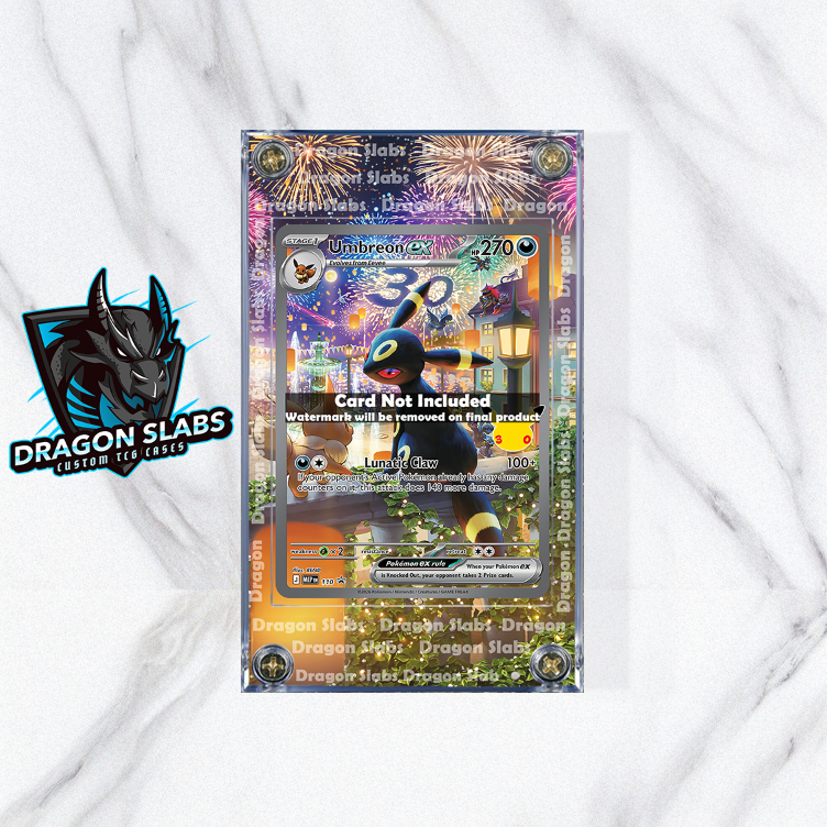 Pokemon Umbreon EX 110 Promo Me: 30th Celebration Extended Artwork Case