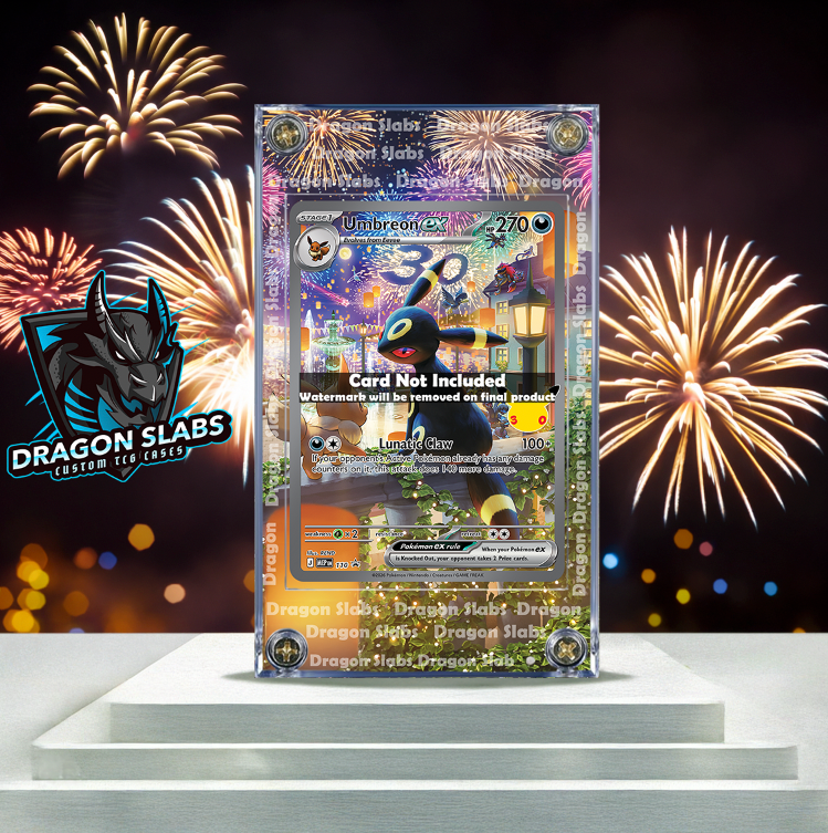 Pokemon Umbreon EX 110 Promo Me: 30th Celebration Extended Artwork Case