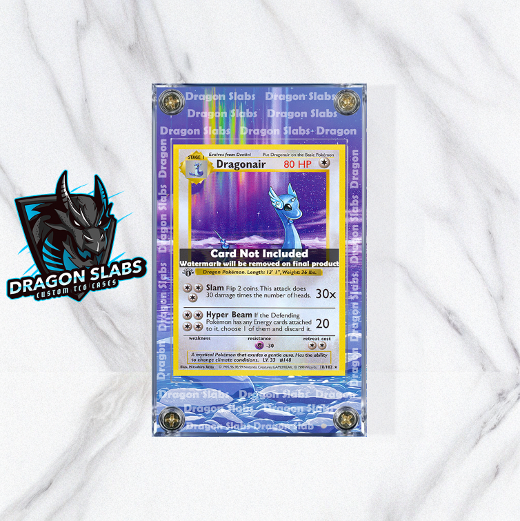 Pokemon Dragonair 18/102 Base Set Extended Artwork Case