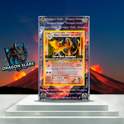 Pokemon Blaine's Charizard 2/132 Gym Challenge Extended Artwork Case
