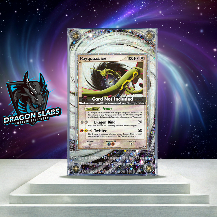 Pokemon Rayquaza Ex 039 Promo Collectors Tin Extended Artwork Case