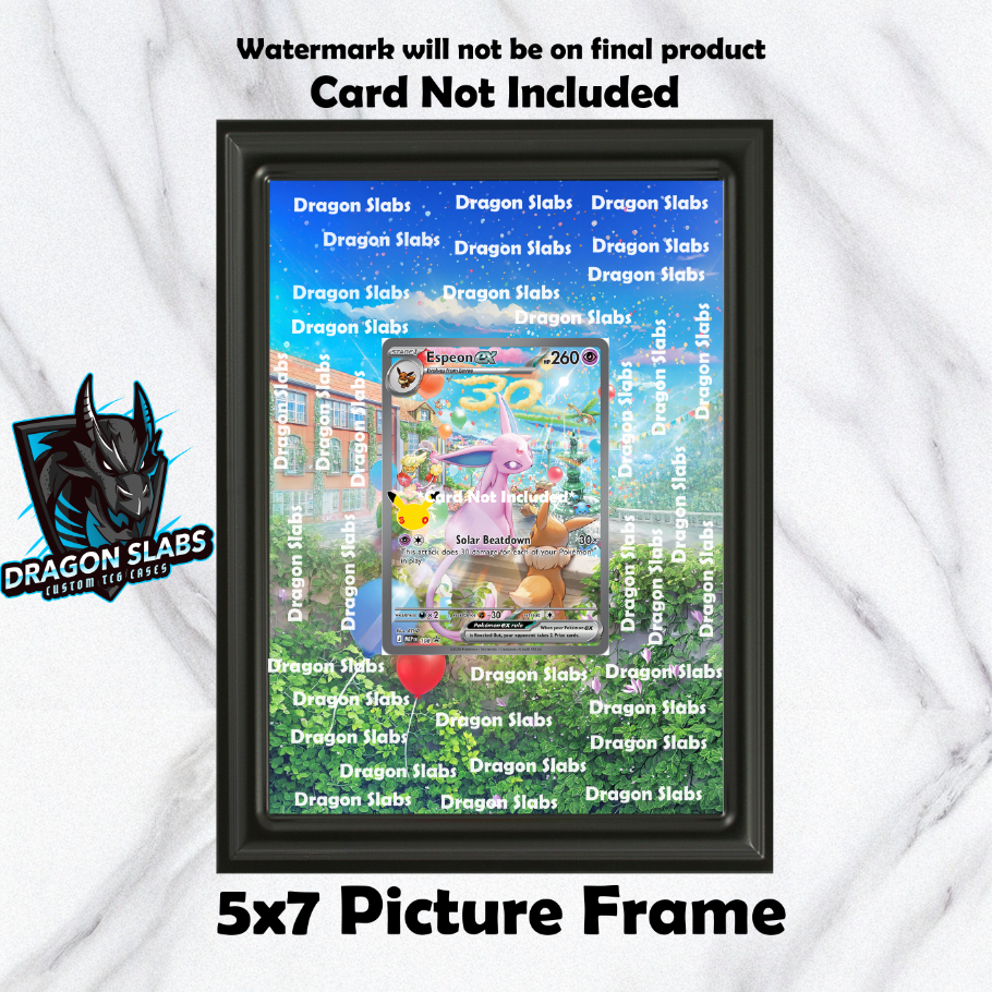 Espeon EX 108 Promo 30th Celebration Pokemon 151 Extended Art Frame 5x7 Frame