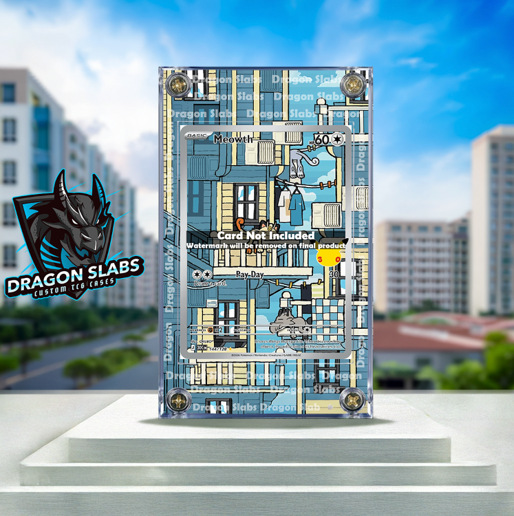 Pokemon Meowth 144/128 Me: 30th Celebration Extended Artwork Case