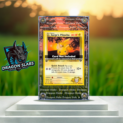 Pokemon Lt. Surge's Pikachu 84/132 Gym Challenge Extended Artwork Case