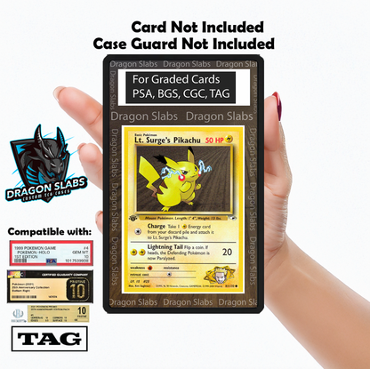 Lt. Surge's Pikachu 81/132 Gym Heroes PSA bgs CGC tag Extended Artwork Pokemon