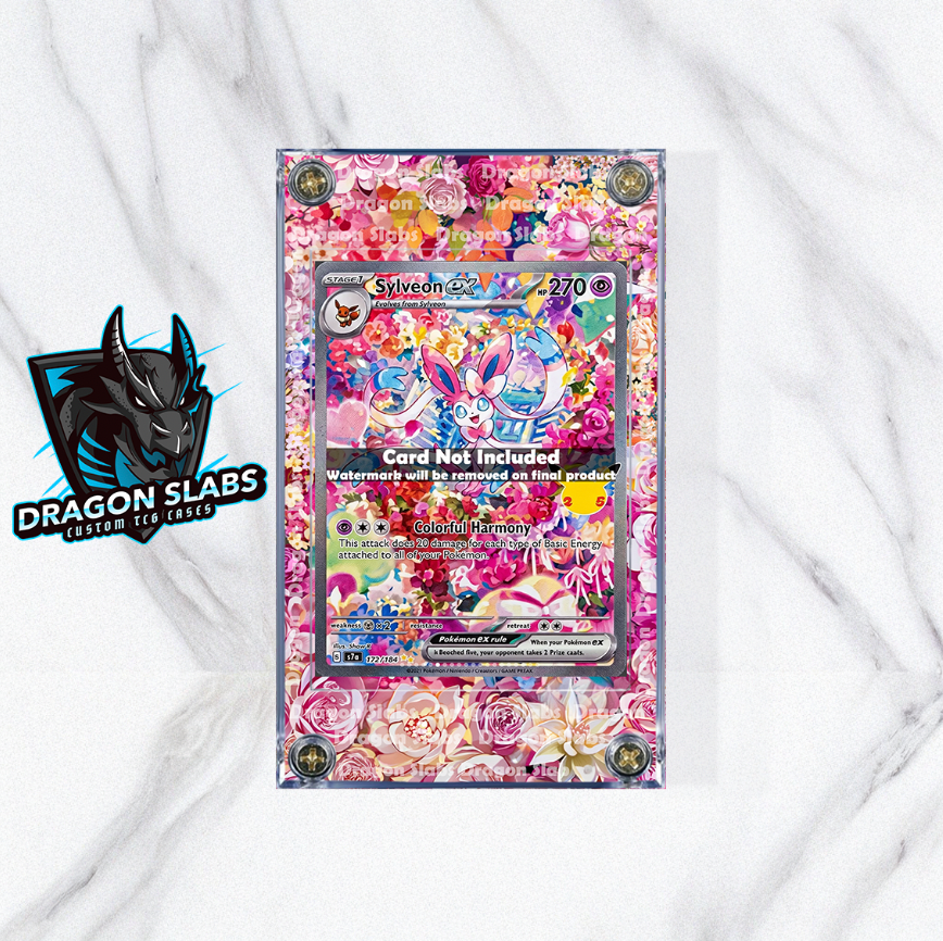 Pokemon Sylveon EX SIR 153/128 Me: 30th Celebration Extended Artwork Case
