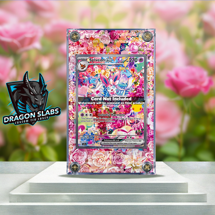 Pokemon Sylveon EX SIR 153/128 Me: 30th Celebration Extended Artwork Case