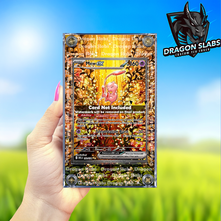 Pokemon Mew EX SIR 152/128 Me: 30th Celebration Extended Artwork Case