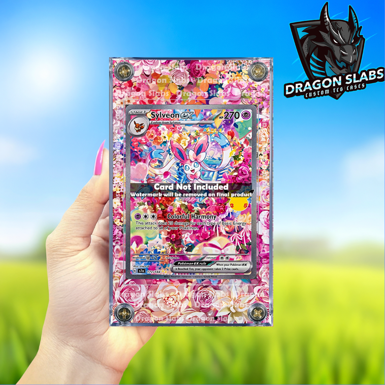 Pokemon Sylveon EX SIR 153/128 Me: 30th Celebration Extended Artwork Case