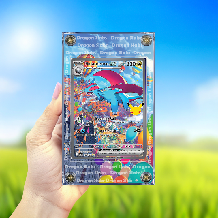 Pokemon Salamence EX 156/128 Me: 30th Celebration Extended Artwork Case