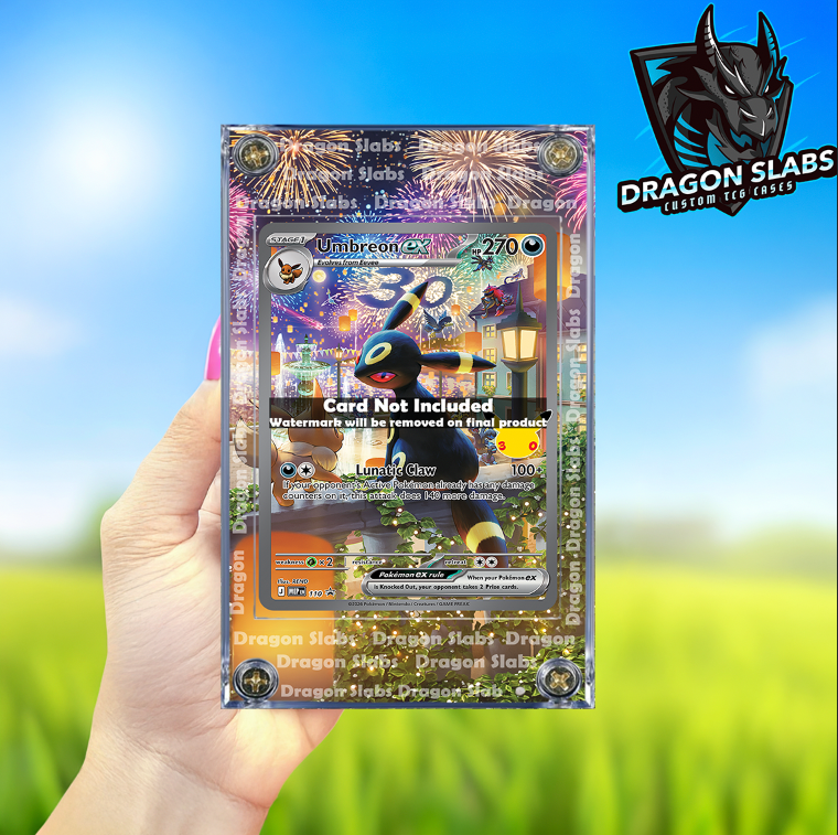 Pokemon Umbreon EX 110 Promo Me: 30th Celebration Extended Artwork Case