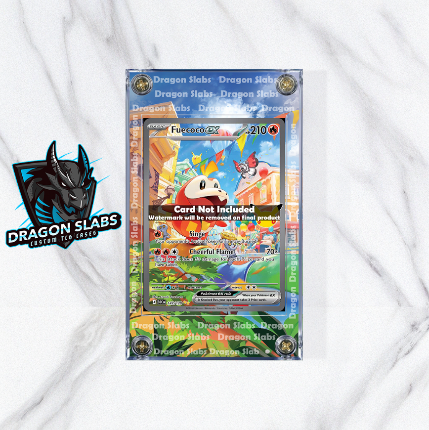 Pokemon Fuecoco EX 147/128 Me: 30th Celebration Extended Artwork Case