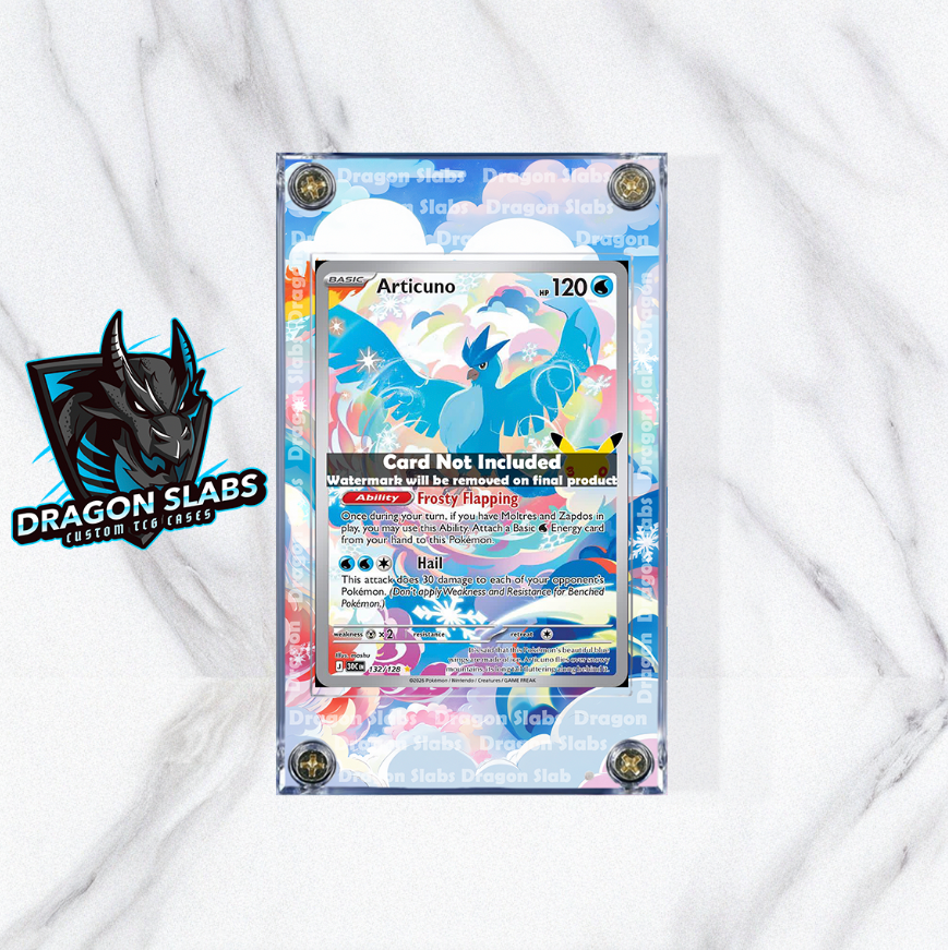 Pokemon Articuno IR 132/128 Me: 30th Celebrations Extended Artwork Case