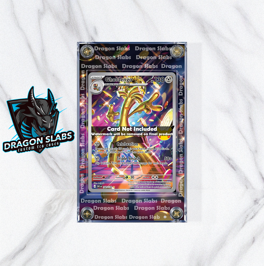 Pokemon Gholdengo 142/128 Me: 30th Celebration Extended Artwork Case