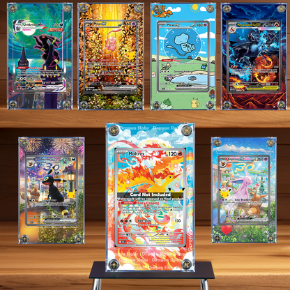 Pokemon Moltres IR 130/128 Me: 30th Celebrations Extended Artwork Case