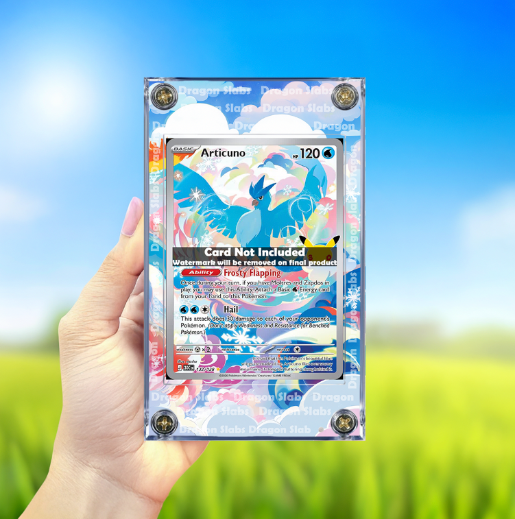 Pokemon Articuno IR 132/128 Me: 30th Celebrations Extended Artwork Case