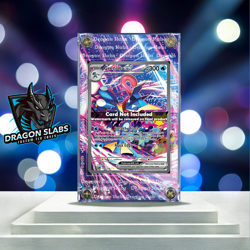 Pokemon Greninja EX SIR 148/128 Me: 30th Celebration Extended Artwork Case