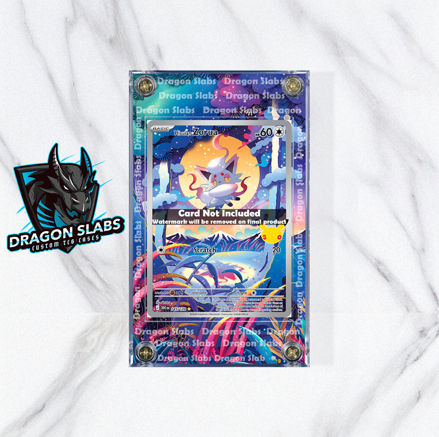 Pokemon Hisuian Zorua 145/128 Me: 30th Celebration Extended Artwork Case