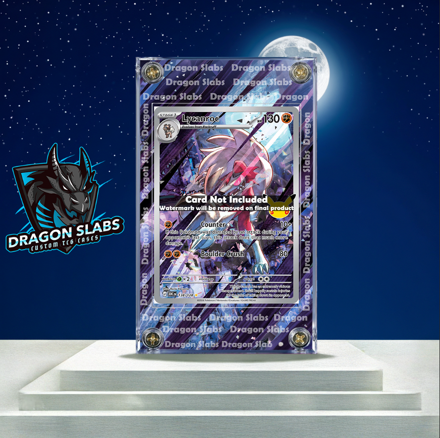 Pokemon Lycanrock 138/128 Me: 30th Celebration Extended Artwork Case