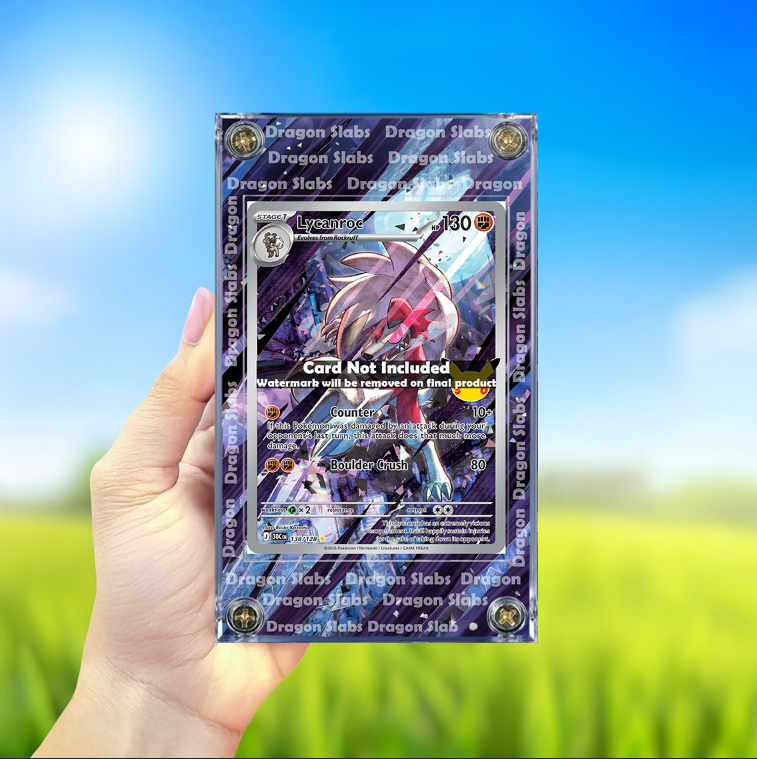 Pokemon Lycanrock 138/128 Me: 30th Celebration Extended Artwork Case