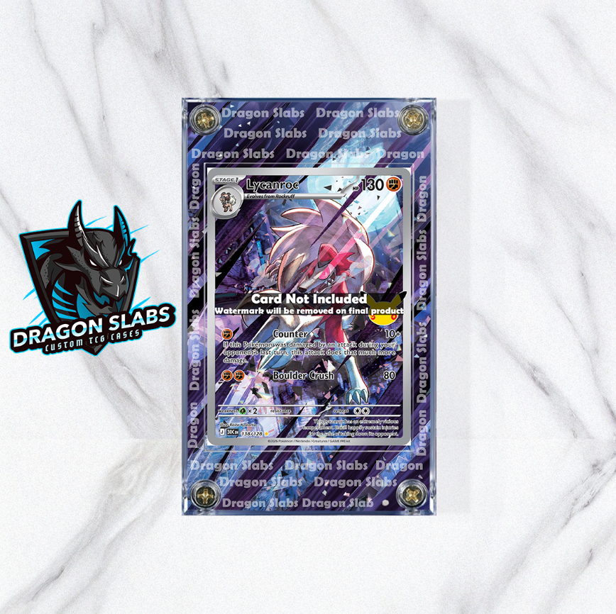 Pokemon Lycanrock 138/128 Me: 30th Celebration Extended Artwork Case