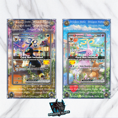 x2 Umbreon & Espeon Ex 30th Celebrations 110 108 Promo Extended Artwork Cases