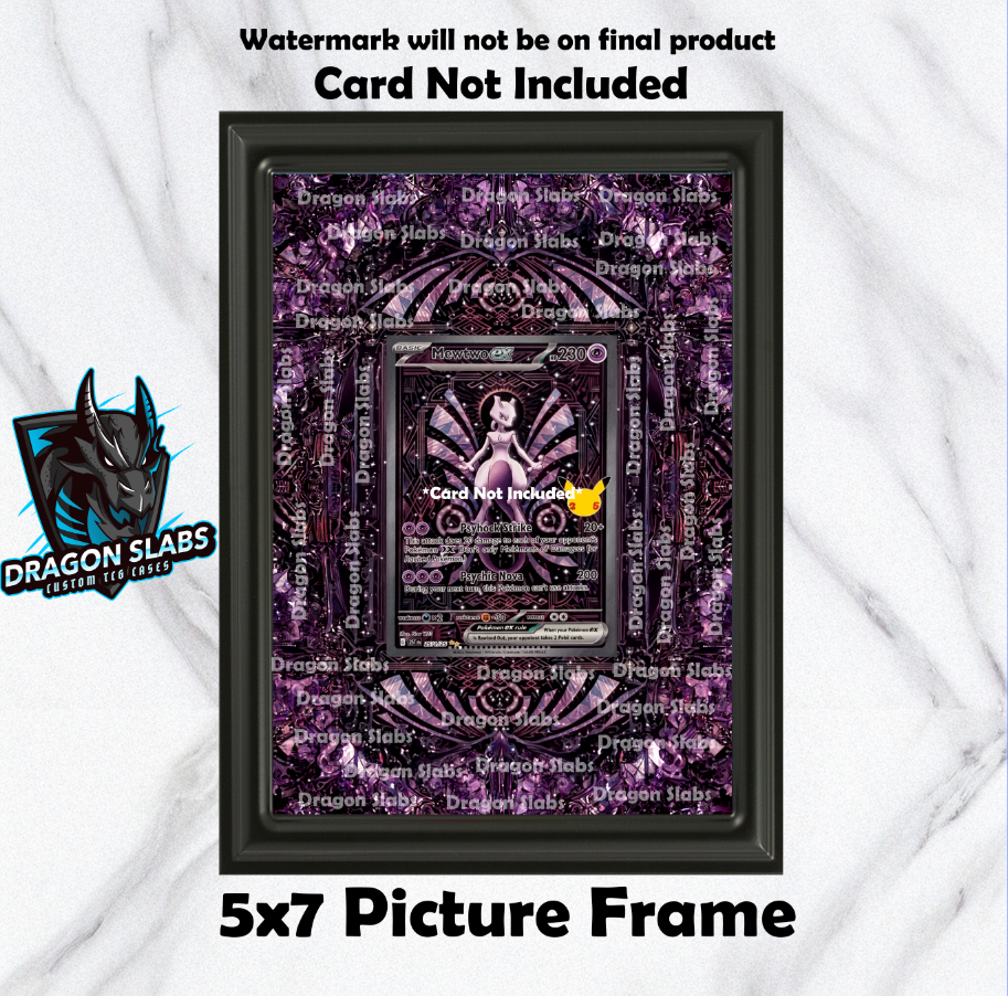 Mewtwo EX 151/128 30th Celebration Pokemon 151 Extended Art Frame 5x7 Frame