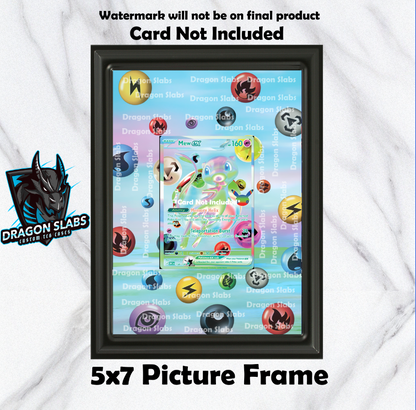Mew EX 158/128 30th Celebration Pokemon 151 Extended Art Frame 5x7 Frame