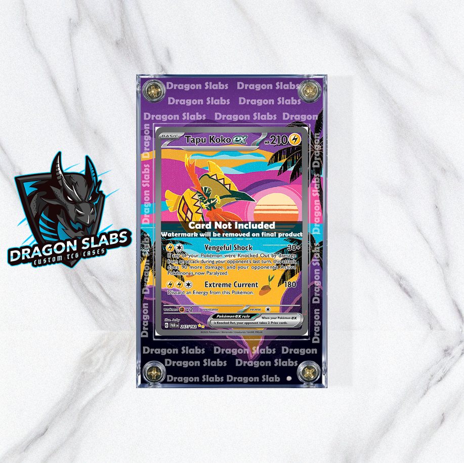 Pokemon Tapu Koko EX 247/182 Paradox Rift Extended Artwork Case