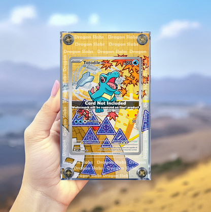 x3 Pokemon Totodile Cyndaquil Totodile Promo First Partner Series 2 Extended Artwork Cases