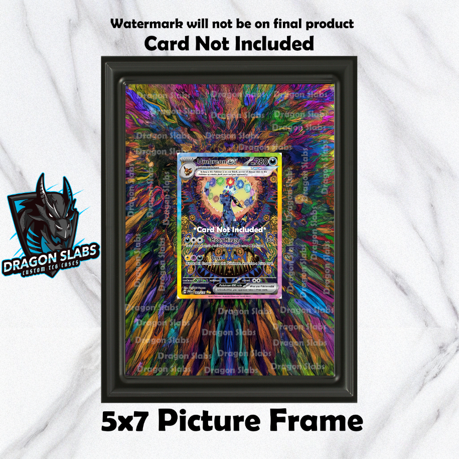 Umbreon EX 161/131 Prismatic Evolutions Pokemon Extended Art Frame 5x7 Frame