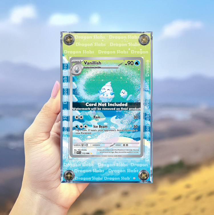 x3 Pokemon Vanillite Vanillish Vanilluxe White Flare Extended Artwork Cases