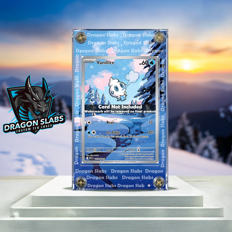 x3 Pokemon Vanillite Vanillish Vanilluxe White Flare Extended Artwork Cases
