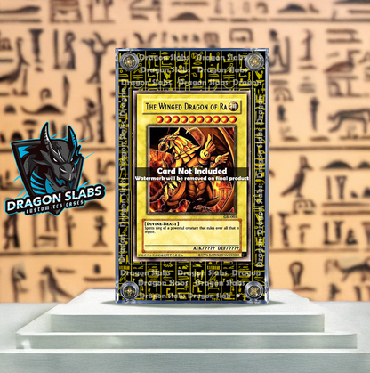Yugioh Yellow Hieroglyphics Winged Dragon of Ra Extended Artwork Case