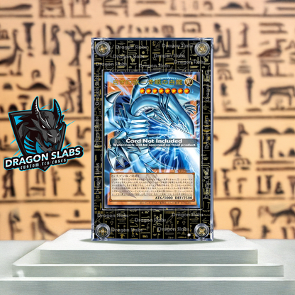 Yugioh Gold Hieroglyphics Dark Magician Extended Artwork Case