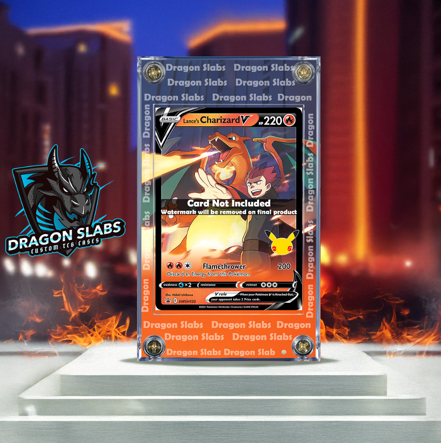 Pokemon Lance's Charizard V Promo SWSH133 Extended Artwork Case