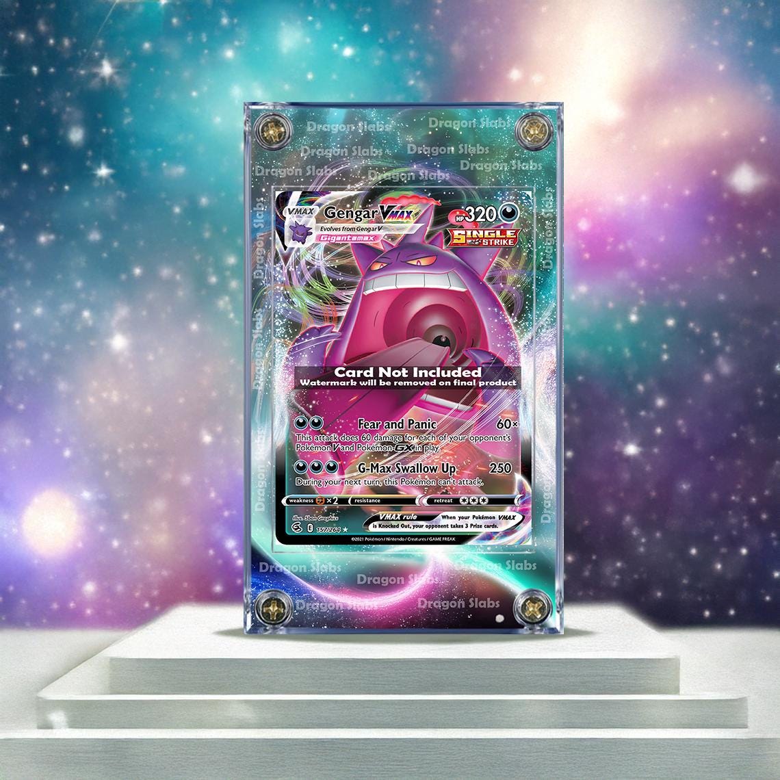Pokemon Gengar VMAX 157/264 Fusion Strike Extended Artwork Case