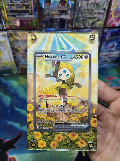 Pokemon Meloetta EX 167/086 SIR Black Bolt Extended Art Case