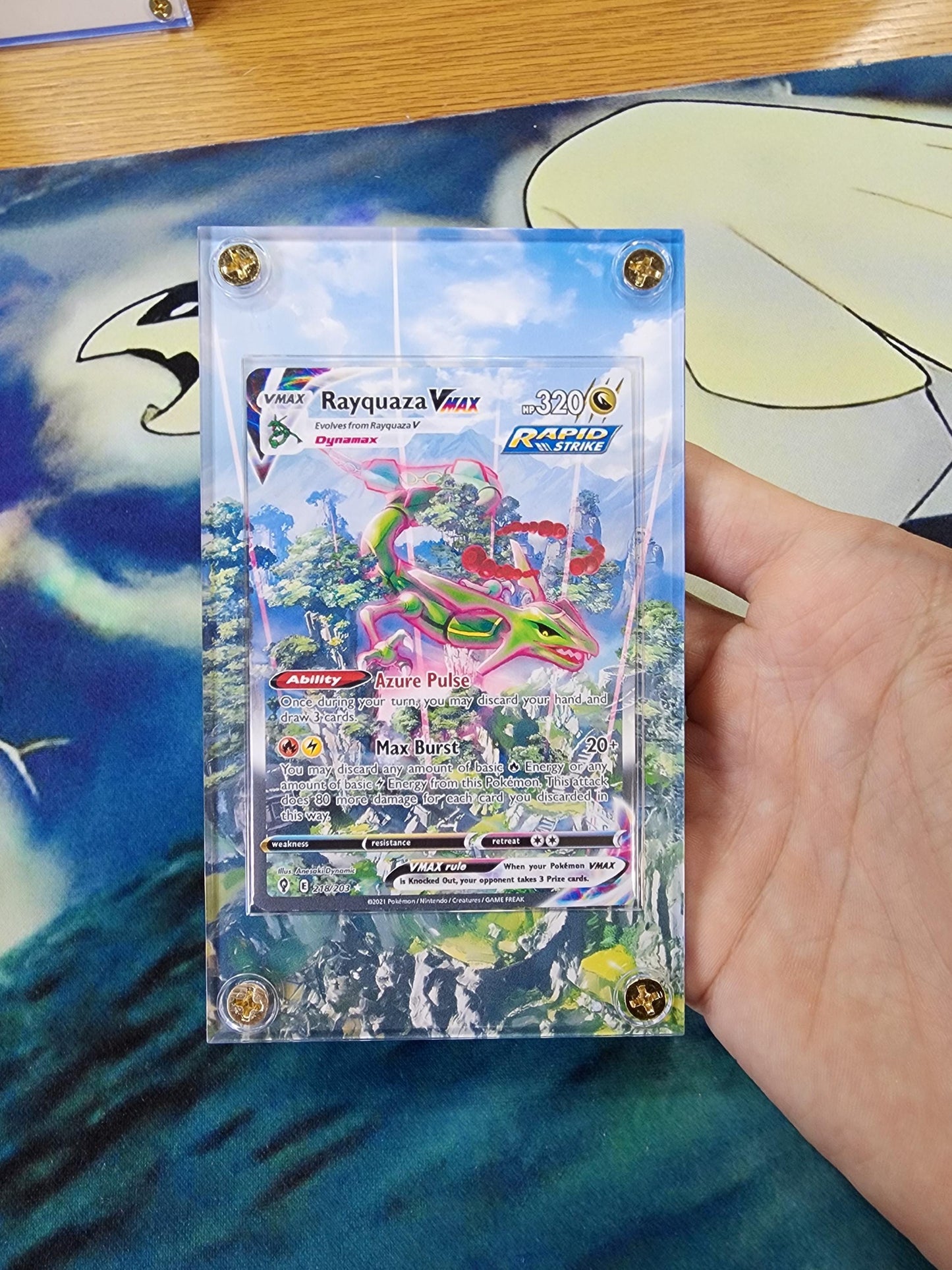Pokemon Rayquaza Vmax Alt Art 218 Custom Case Extended Artwork