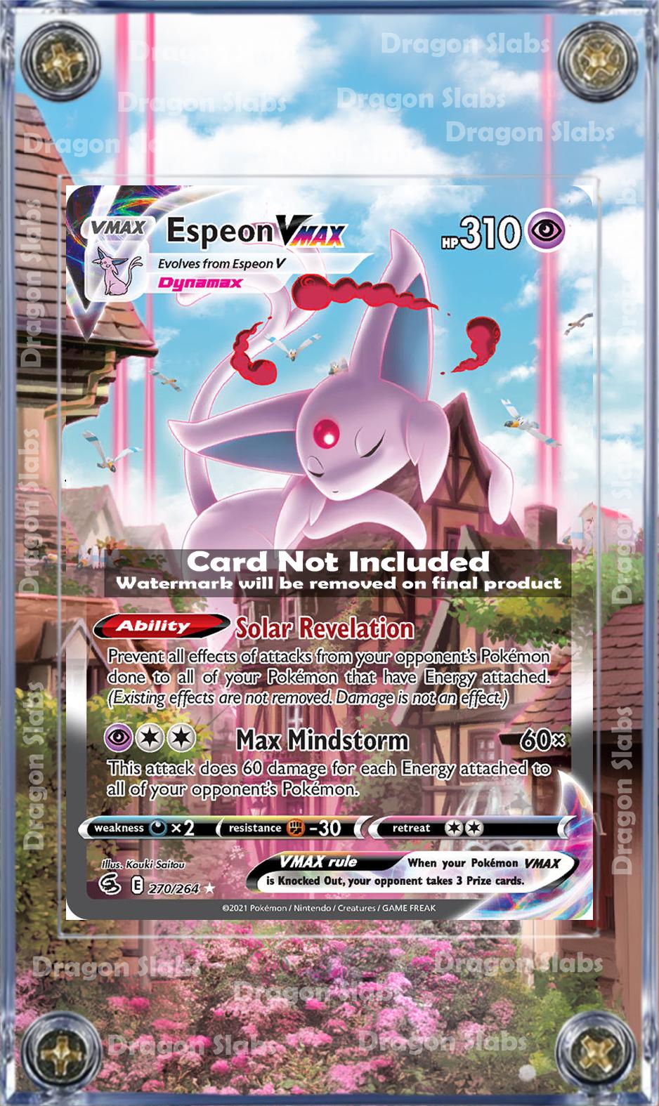 Pokemon Espeon Vmax Alt Art 247 SWSH Fusion Strike Extended Artwork Case